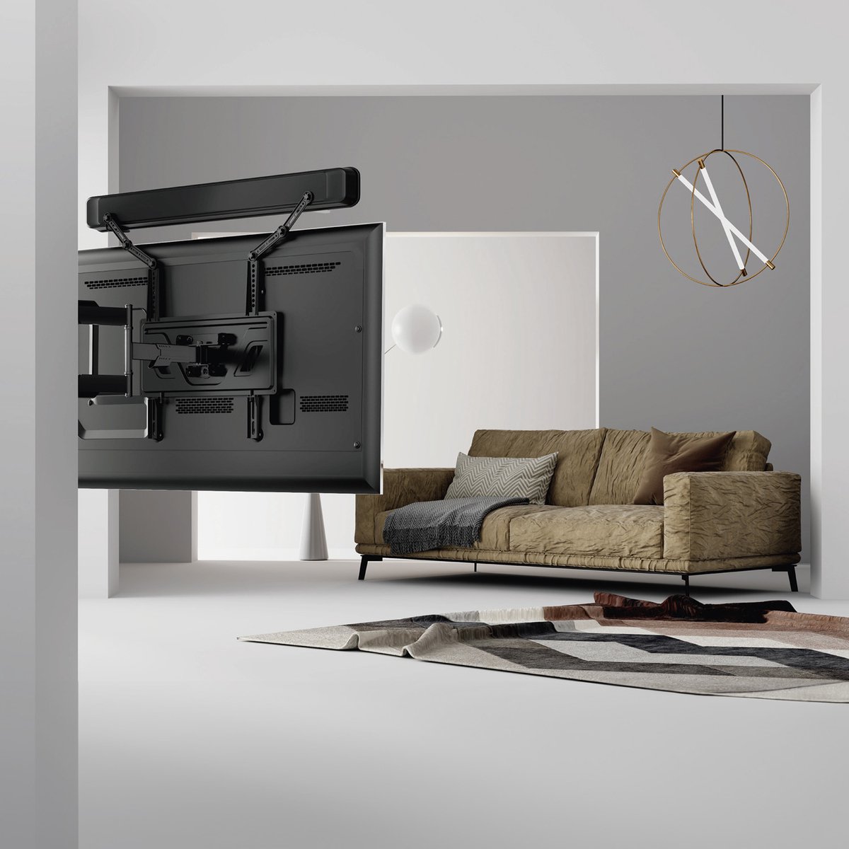 soundbar beugel bevestigen aan object of muren