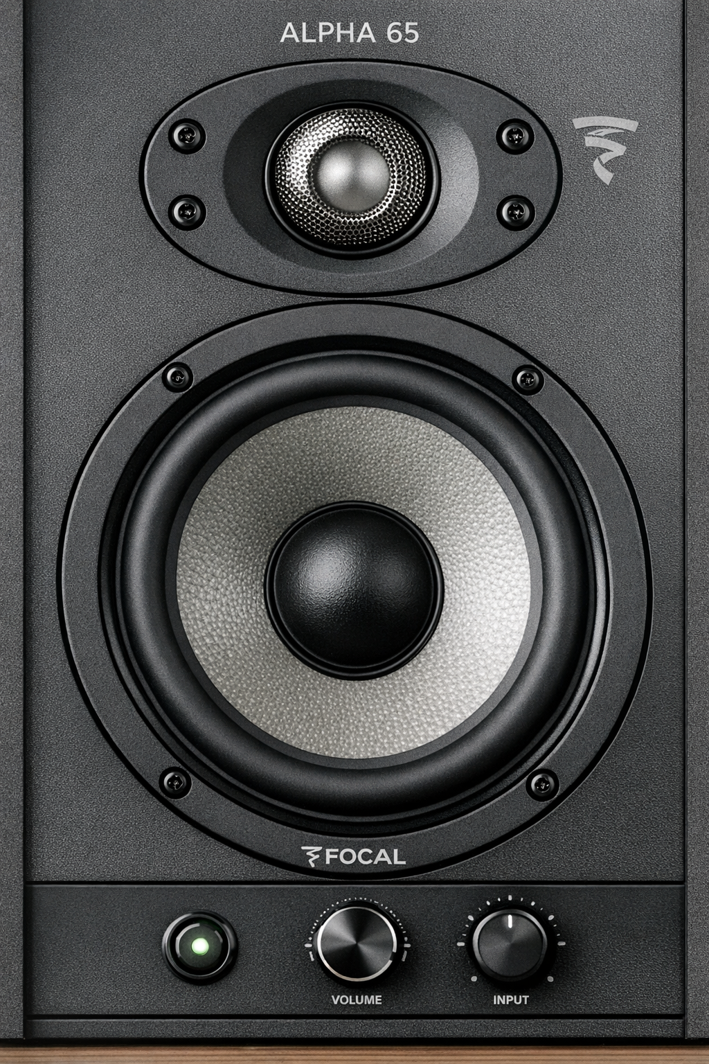 Focal alpha 65 tweeter en woofer in een speaker