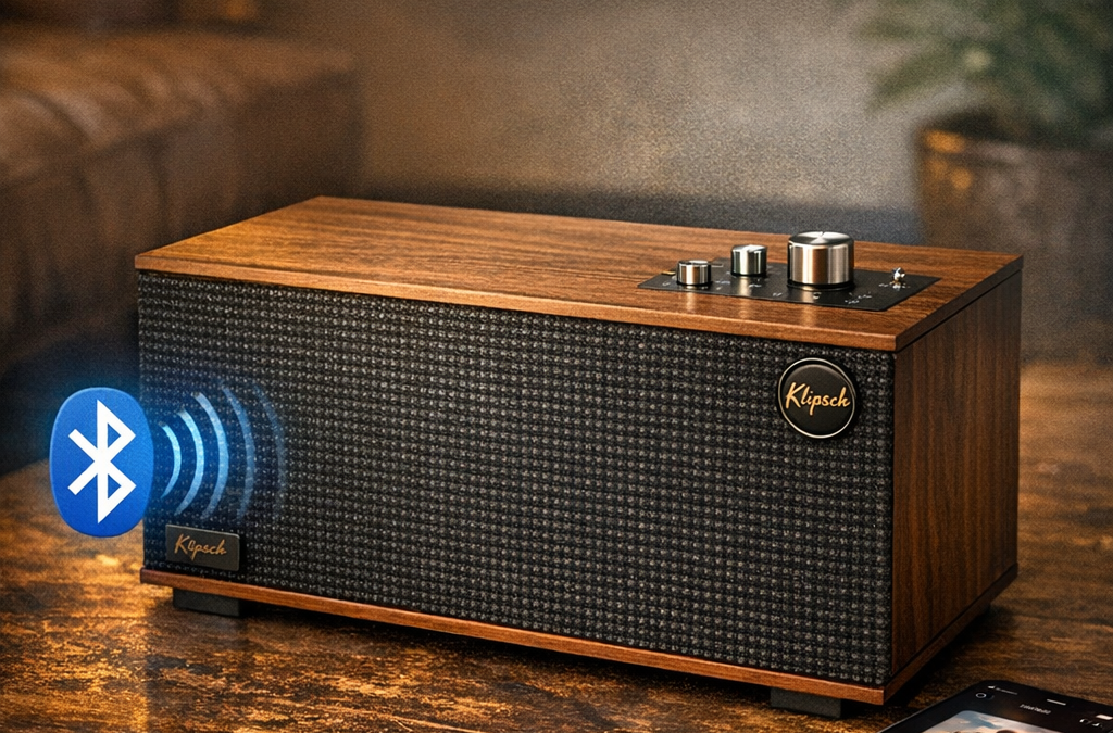 Klipsch: The Three Plus PREMIUM bluetooth speaker: retro looks met verrassend volwassen geluid